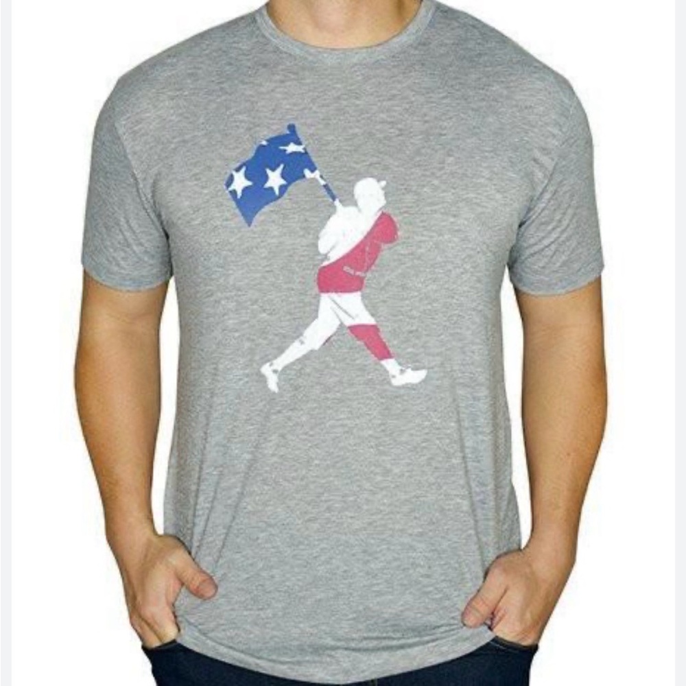 Baseballism Flag Man men’s great tee shirt XXL EUC
